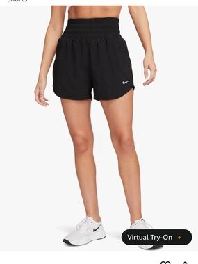 Nike Black Athletic High-Waist Running Shorts